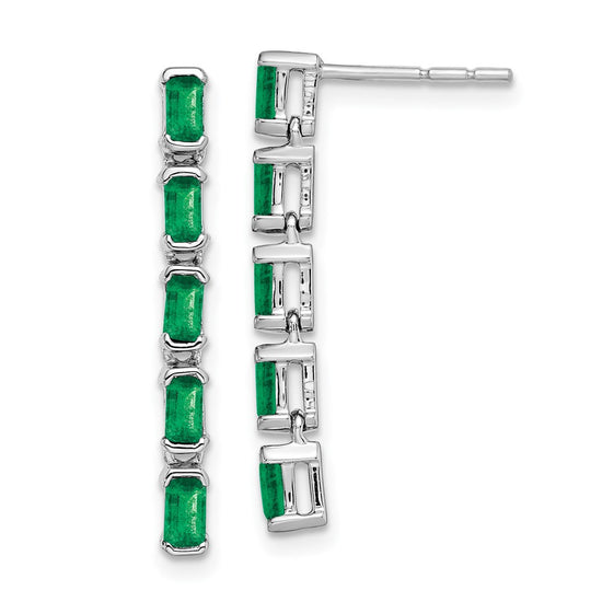 Gemstone 5-Stone Dangle Earrings
