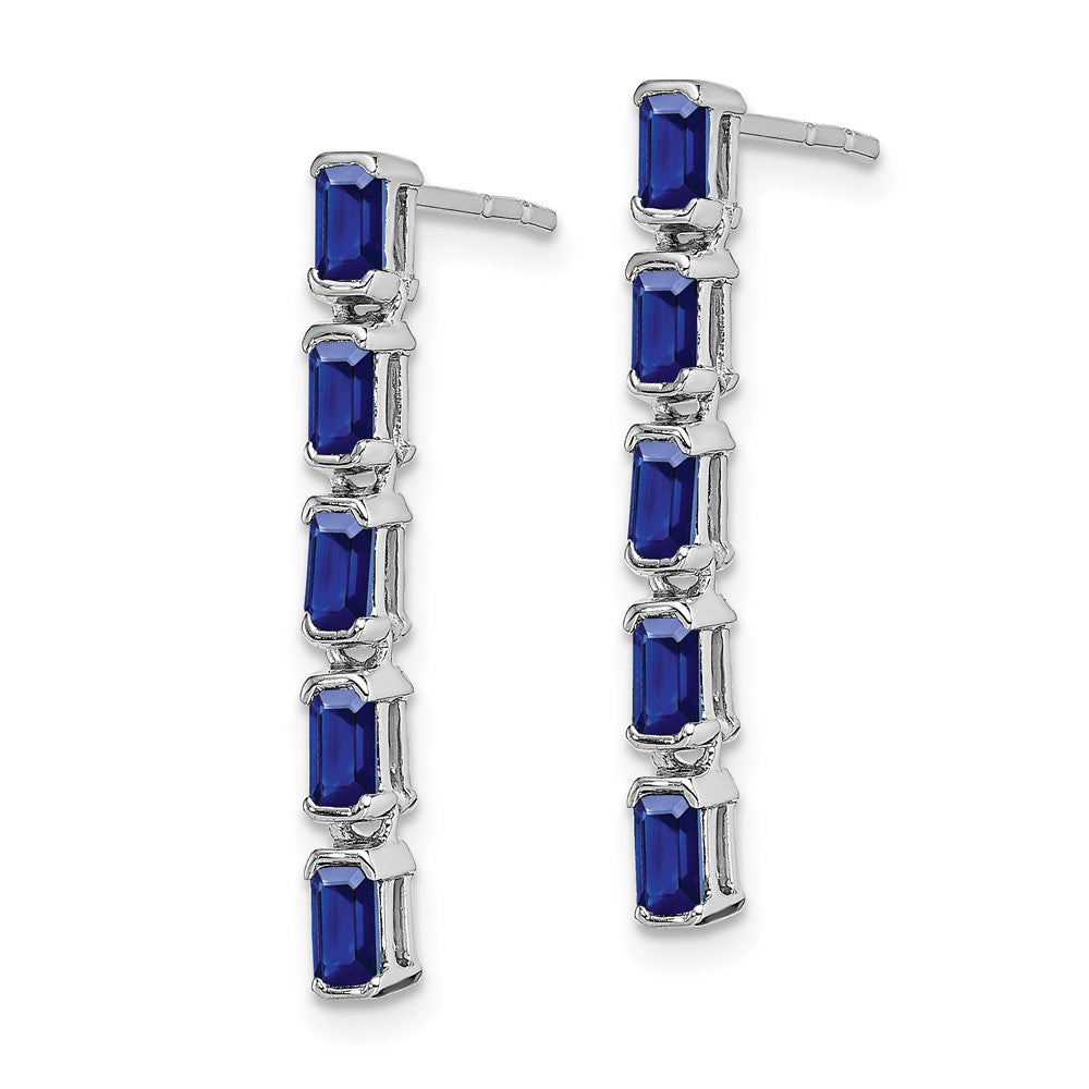 Gemstone 5-Stone Dangle Earrings