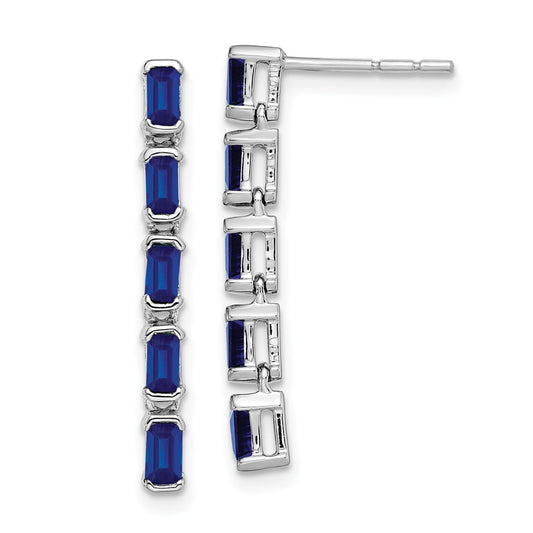 Gemstone 5-Stone Dangle Earrings