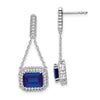 Gemstone & Diamond Dangle Earrings