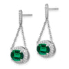 Gemstone & Diamond Dangle Earrings