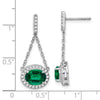 Gemstone & Diamond Dangle Earrings