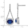 Gemstone & Diamond Dangle Earrings