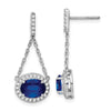 Gemstone & Diamond Dangle Earrings
