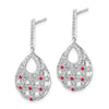 Gemstone & Diamond Dangle Earrings