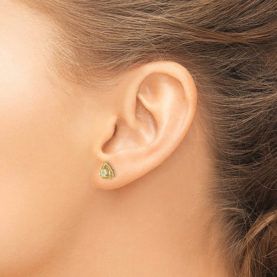 Diamond or Gemstone Post Earrings