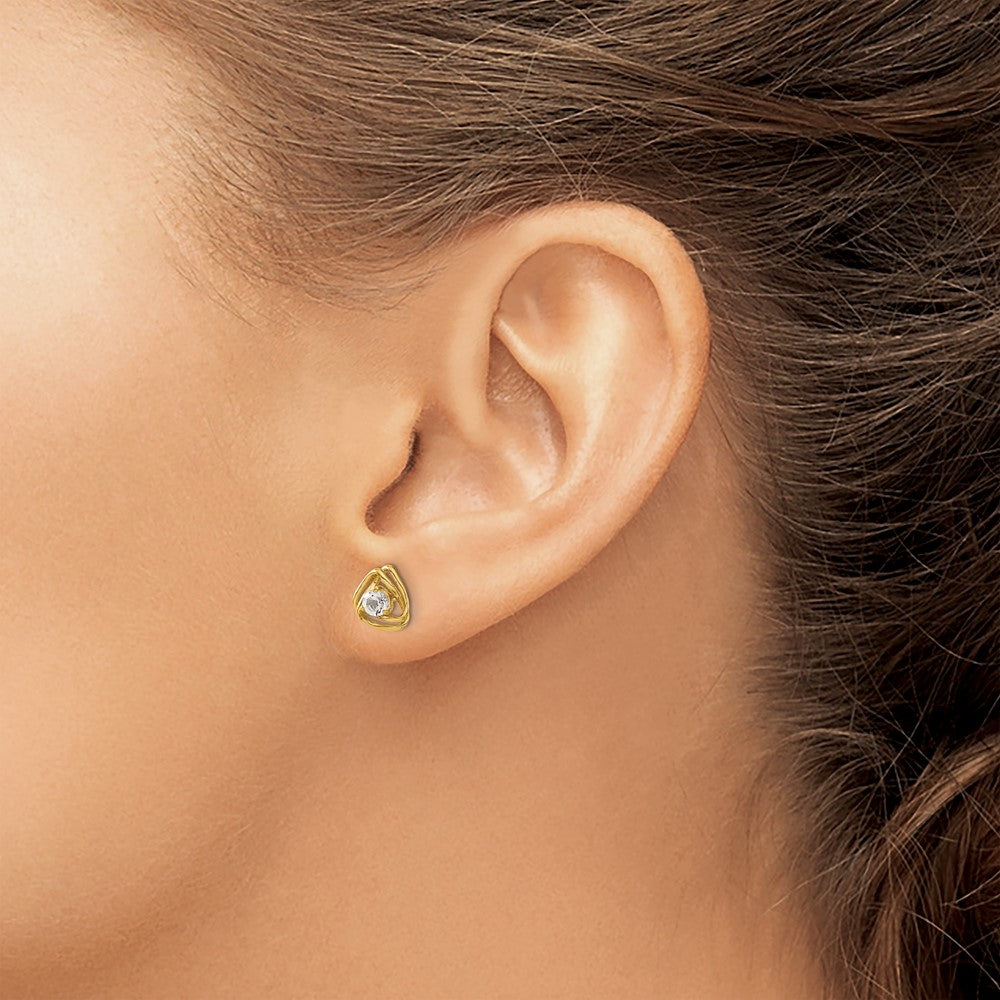 Diamond or Gemstone Post Earrings