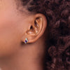 Cushion Gemstone & Diamond Earrings