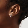 Cushion Gemstone & Diamond Earrings
