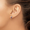 Cushion Gemstone & Diamond Earrings