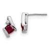 Cushion Gemstone & Diamond Earrings
