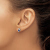 Cushion Gemstone & Diamond Earrings