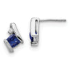 Cushion Gemstone & Diamond Earrings