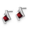Cushion Gemstone & Diamond Earrings