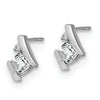 Cushion Gemstone & Diamond Earrings