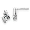 Cushion Gemstone & Diamond Earrings