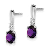 Gemstone & Diamond Dangle Earrings