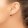 Gemstone & Diamond Dangle Earrings