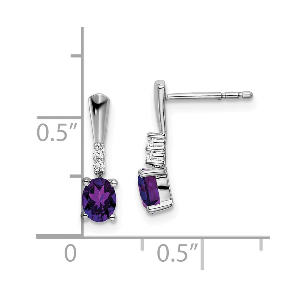Gemstone & Diamond Dangle Earrings