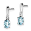 Gemstone & Diamond Dangle Earrings