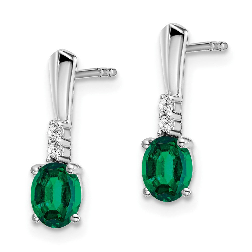 Gemstone & Diamond Dangle Earrings