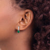 Gemstone & Diamond Dangle Earrings