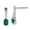Gemstone & Diamond Dangle Earrings