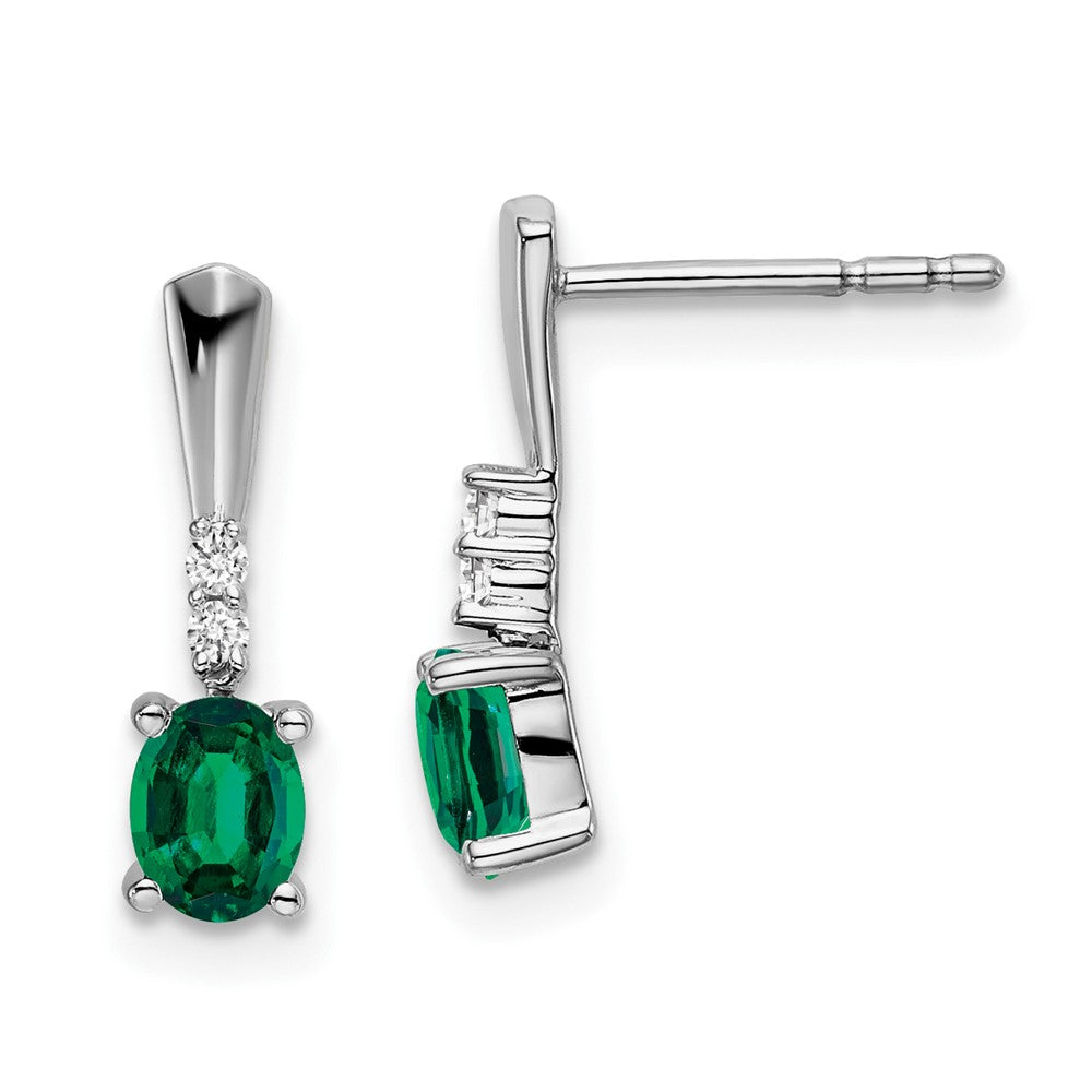 Gemstone & Diamond Dangle Earrings