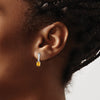 Gemstone & Diamond Dangle Earrings