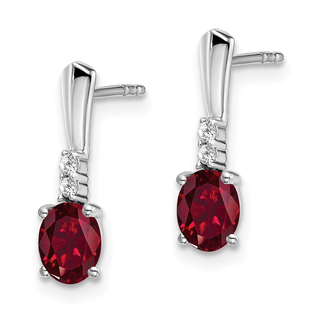 Gemstone & Diamond Dangle Earrings