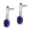 Gemstone & Diamond Dangle Earrings
