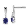 Gemstone & Diamond Dangle Earrings