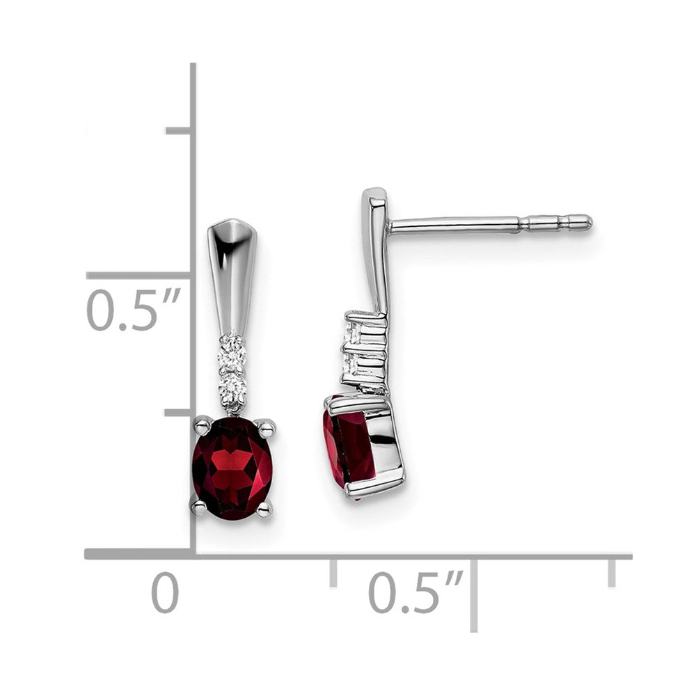Gemstone & Diamond Dangle Earrings