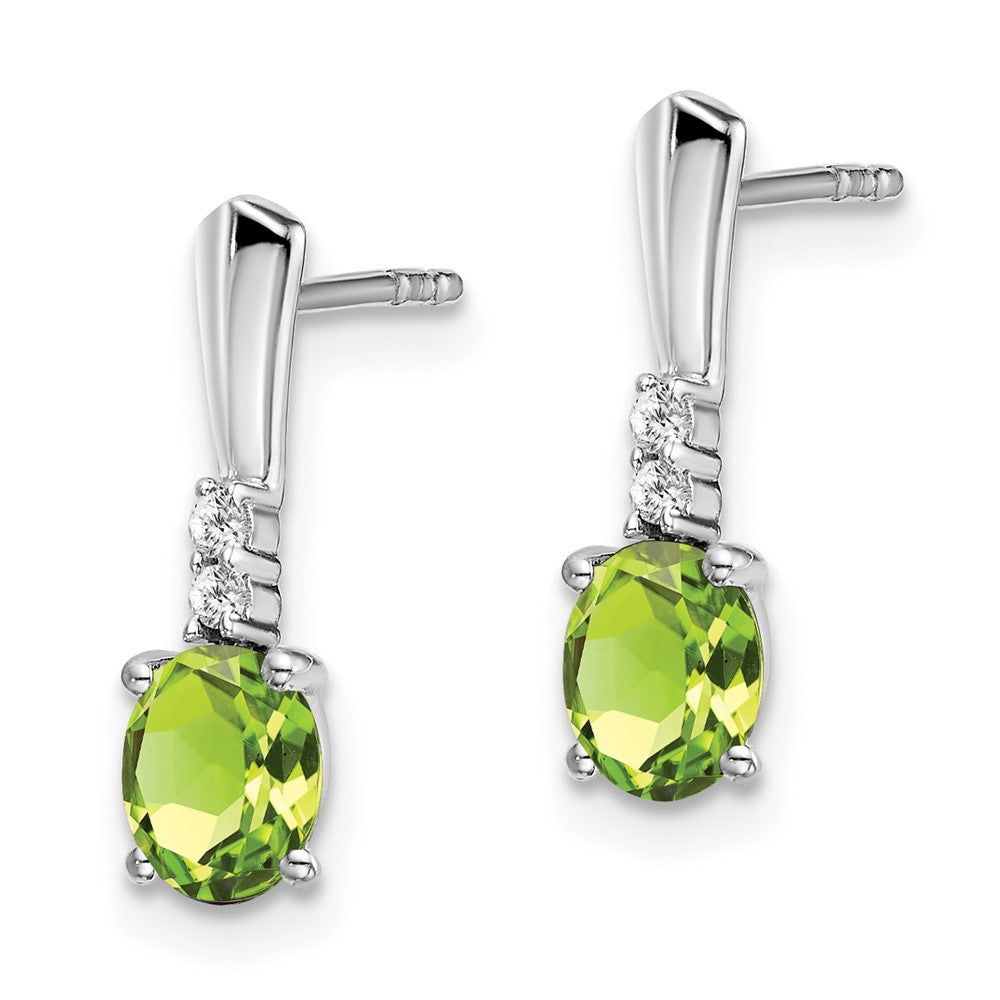 Gemstone & Diamond Dangle Earrings