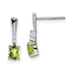 Gemstone & Diamond Dangle Earrings