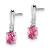 Gemstone & Diamond Dangle Earrings