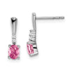 Gemstone & Diamond Dangle Earrings