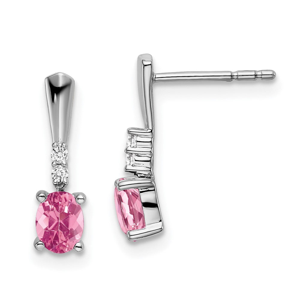 Gemstone & Diamond Dangle Earrings