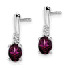 Gemstone & Diamond Dangle Earrings