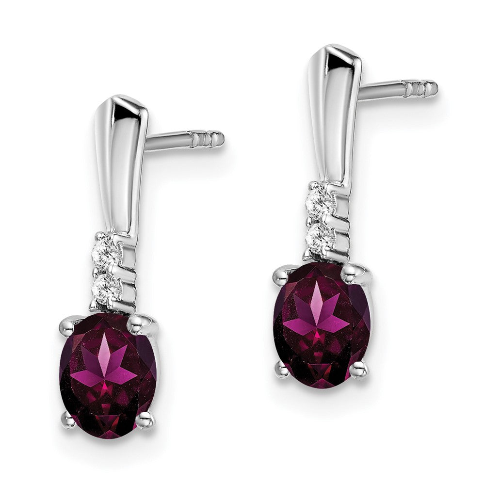 Gemstone & Diamond Dangle Earrings