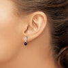 Gemstone & Diamond Dangle Earrings