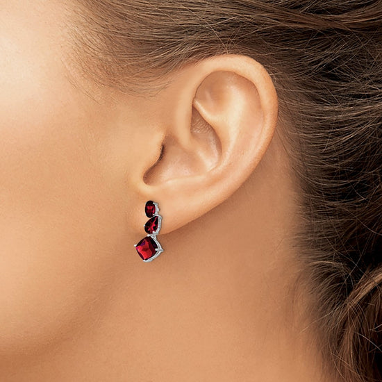 Gemstone Dangle Earrings