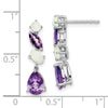 Gemstone & Opal Dangle Earrings