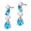 Gemstone & Opal Dangle Earrings