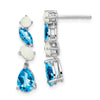 Gemstone & Opal Dangle Earrings