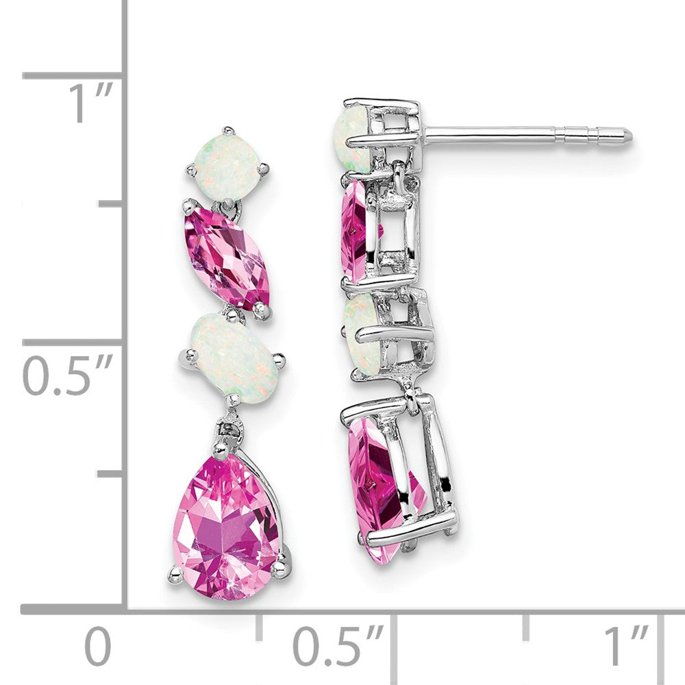 Gemstone & Opal Dangle Earrings