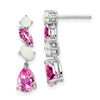 Gemstone & Opal Dangle Earrings