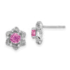 Gemstone & Diamond Post Earrings