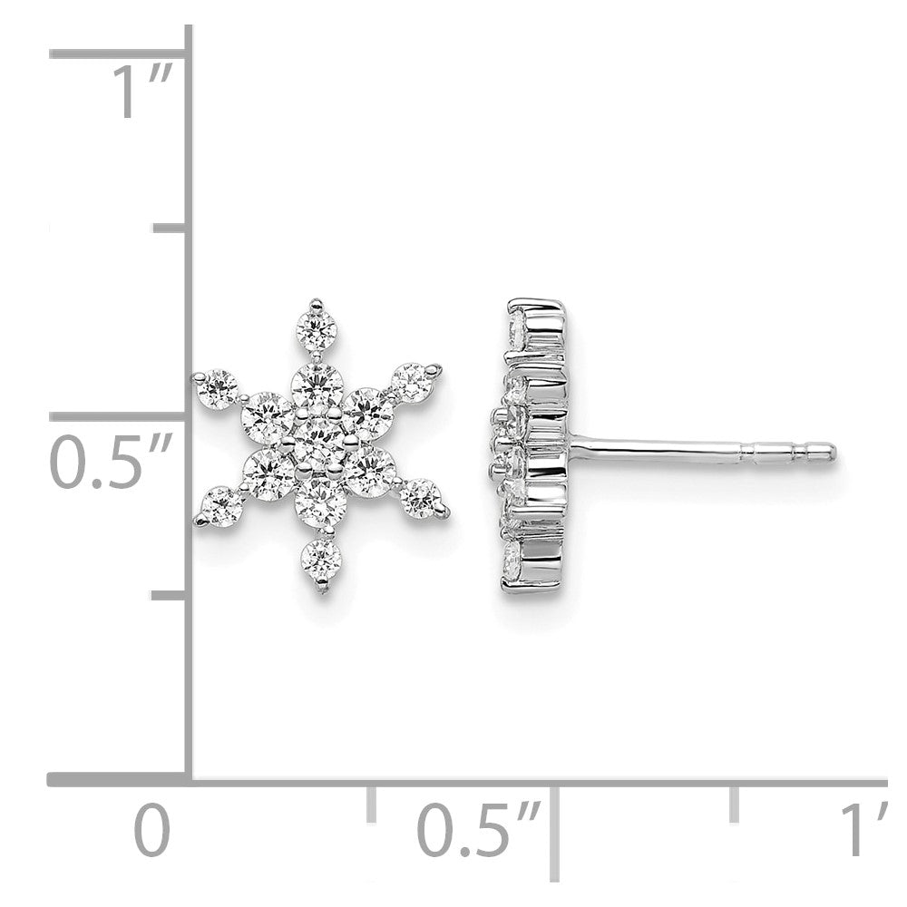 Gold Lab Grown Diamond Snowflake Cluster Jewelry