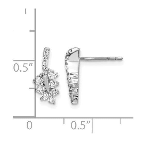 Gold Lab Grown Diamond Leaf Cluster Jewelry